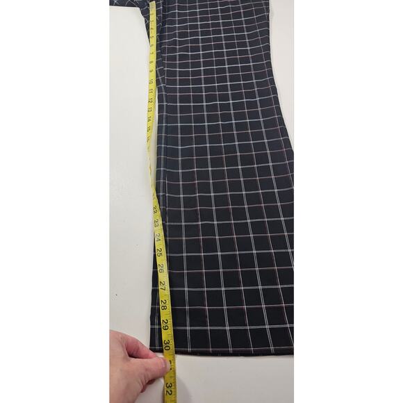 Nanette Lepore very black plaid statement trousers pants EUC s14 career casual - Picture 8 of 9